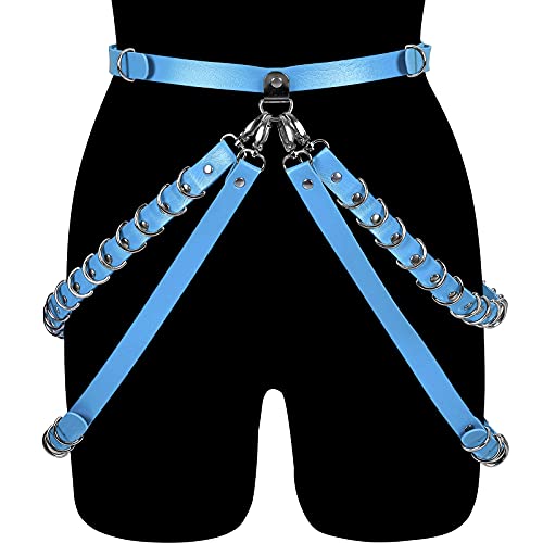Leather strap Waist belt Body harness for women Dance Rock Photography Gothic Punk Festival rave Halloween4