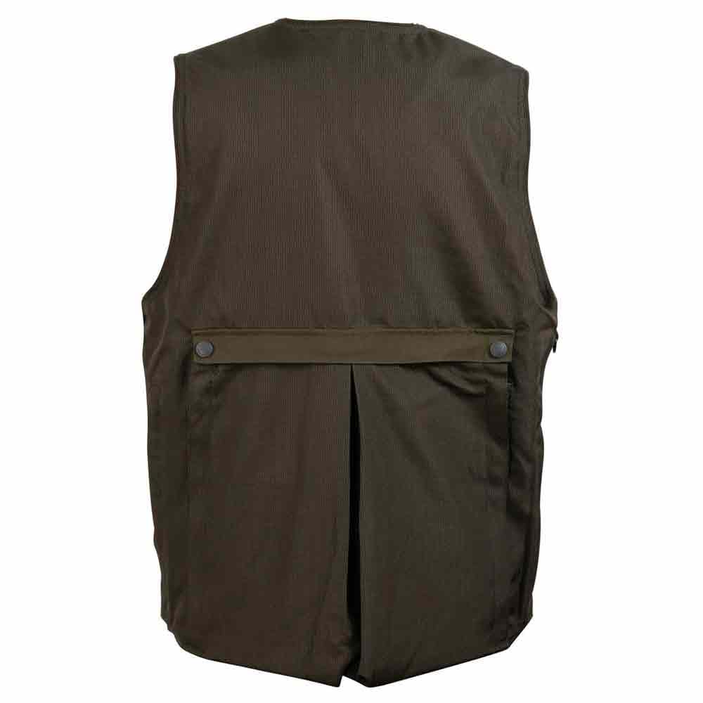HART ARMOTION Chaleco de Caza Class-V, Verde Oliva Oscuro, Tejido Rip-Stop, con Doble Morral, Cananas, Bolsillos Cargo, Forro de Malla Transpirable (FR/ES, Letras, S, Regular, Regular)