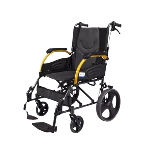 旅行用車椅子 高齢者用手押し軽量車椅子 高齢者用ポータブル折りたたみ手動車椅子 旅行用車椅子(A)