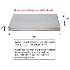 Elite-DIY-Durable-Dog-Bed-Dog-Pillow-Pet-Bed-Removable-Waterproof-Liner-with-Zipper-Elite-White-Waterproof-Dog-Bed-Liner-only - Cucciolini Doodles Elite-DIY-Durable-Dog-Bed-Dog-Pillow-Pet-Bed-Removable-Waterproof-Liner-with-Zipper-Elite-White-Waterproof-Dog-Bed-Liner-only