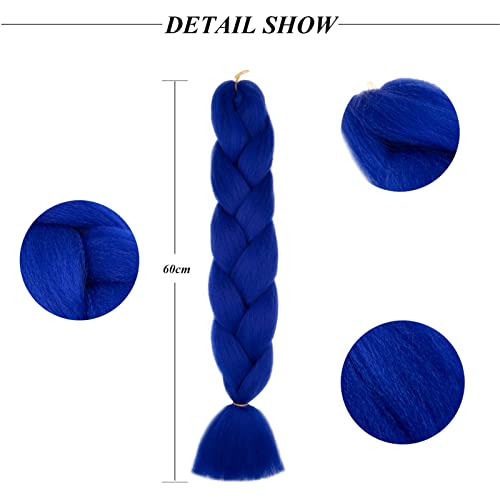 24inch Ombre Jumbo Braids Hair Extensions Braiding Hair Pieces 1pcs Bundles Synthetic Jumbo Braid Hair Crochet Twist African Box - Image 2