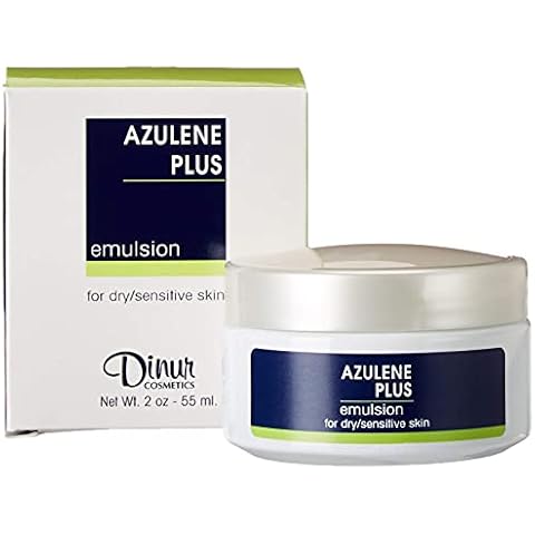 Dinur Cosmetics Azulene Emulsion Day Cream for Dry & Sensitive Skin Helps in Hydration Smoother Enhances Improves Skin Clarity Elasticity 2 OZ Cover