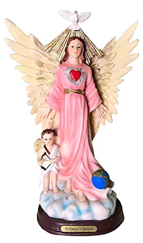 Estatua Santo Ángel Arcángel Chamuel 12 pulgadas