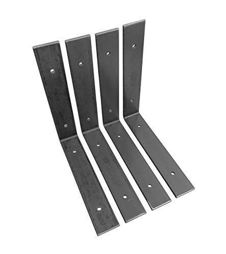 4 Pack - Angle Shelf Bracket, Iron Shelf Brackets, Metal Shelf Bracket, Industrial Shelf Bracket, Modern Shelf Bracket, Shelving