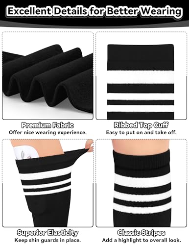 Image of Olreco Kids Soccer Socks Toddler Baseball Socks 3D Heel Youth Softball Sock for Girls Boys Football Accessories Cotton