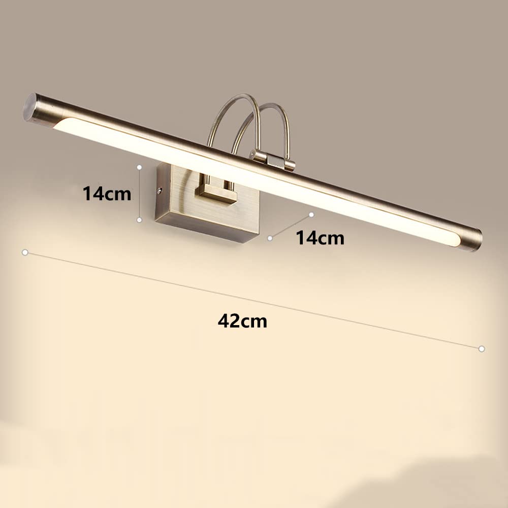 Europejski Styl Nowoczesny Minimalistyczny 16,5-calowy 9W LED Sprzęt Lustro Przednie Światło Do Sypialni, Kuchni, Łazienki, Łazienki, Toaletki