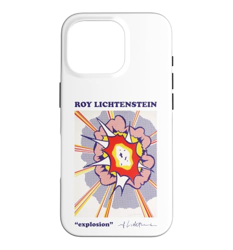Installazione facile Custodia per iPhone 16 Pro Roy Lichtenstein Explosion, grafica pop art retrò