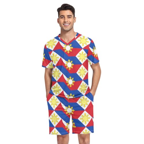 Camisa de pijama para hombre manga corta ropa de dormir Filipinas talla S