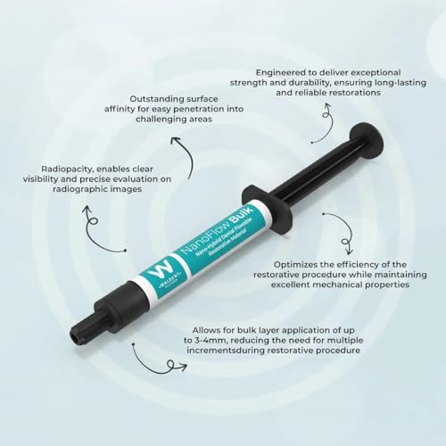 Image of Waldent NanoFlow Bulk Fill Flowable Composite | Light-Cure Flowable Restorative | High Strength & Flexibility | Deep Curing | Low Shrinkage Composite Resin