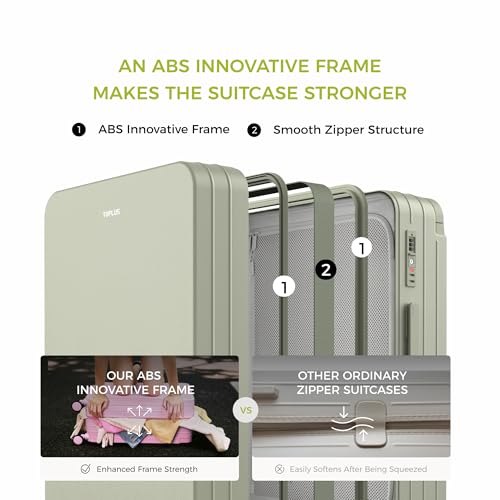 TUPLUS Suitcase Lightweight Luggage Hard Shell Suitcase with 4 Spinner Wheels Hold Check in Travel Case with TSA Lock,TRUNK Series4