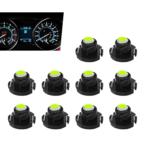 Image of 10PCS T4.2 LED Bulb Car Interior Lights, T4 Bulbs Dash Light, 10mm Base 3030 SMD Chip Neo Wedge LED Instrument Cluster Bulb, Super Bright Climate Control Switch Indication Bulbs (Blue)
