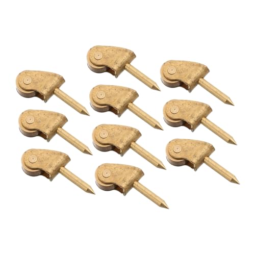 AUTSUPPL 10 piezas Ruedas de Polea de Metal para Muebles Miniatura Resistentes Rodadura Suave Accesorios para Casas de Muñecas y Muebles Pequeños