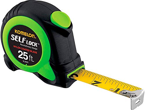 Komelon SL2825 Self Lock 25-Foot Power Tape, Pack of 1
