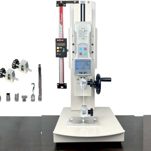 CUTANGELAR Máquina Digital De Ensayos De Tracción, Compatible Con Múltiples Mordazas, Que Maneja Un Amplio Rango De 10-2000 N Para Pruebas Destructivas. Ideal Para Probar Cuerdas(With ruler,200N)