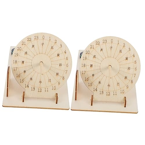 Reloj de sol de madera iplusmile para proyectos DIY científicos y educativos de astronomía 2