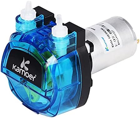 Small 24V high flow peristaltic pump dc motor Kamoer KHM mini peristaltic dosing pump 3 Rollers peristaltic liquid pump Silicone Tubing 4mm ID × 7.2mm OD 560ml/min
