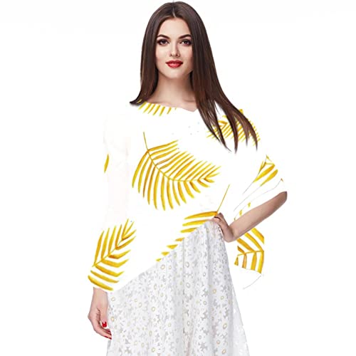 Châles et écharpes à feuilles vertes pour sublimer une tenue trop simple facilement