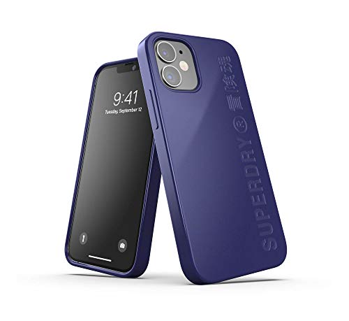 Superdry Coque de Protection pour iPhone 12 Mini 5.4 Bleu Marine