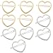 10 Pcs Hollow Smooth Love Heart Hair Pins Clip - Fashion Cute All-Match Hairpin Side Clamp Liu Hai Horse Tail Clip for Women Lady