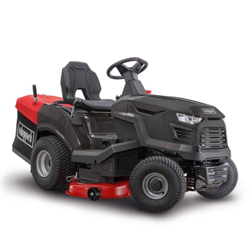 Scheppach Benzin Rasentraktor TMR452-98H-RD - 12,5PS | 98cm Schnittbreite | 30-90mm Schnitthöhe...