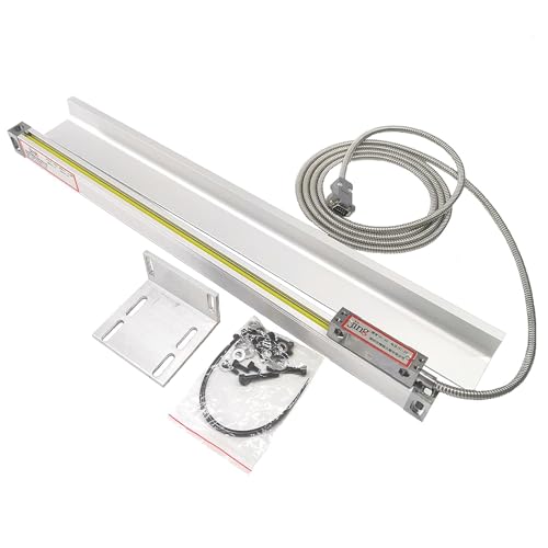 2/3 Axis Mill Lathe Digital Readout DRO Display,TTL Precision Linear Glass Scale for Milling Lathe Linear Encoder with Accessories (1000mm Travel Length Scale ONLY(40''))