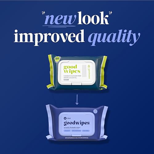 Image of goodwipes Flushable Wipes - Cedar, 418 Wipes (8 Pack + 1 Travel Pack)