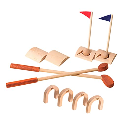 Toddmomy Family-Friendly Golf Toys 1 Set of Wooden Boys and Playthings Promotes Physical Mental Growth for Indoor Outdoor Playtime