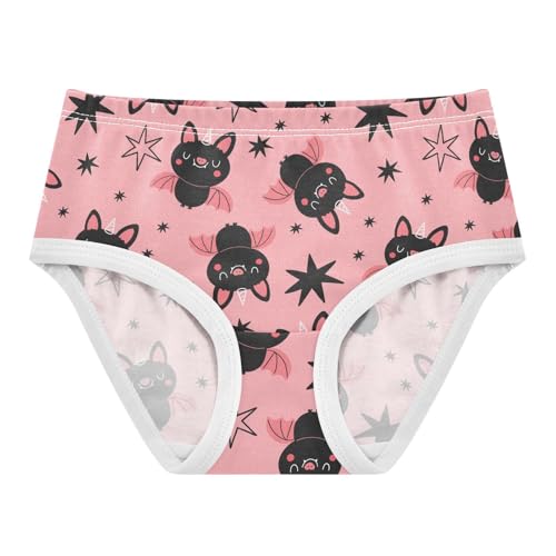Little Girl Underwear Toddler Panties Kids Undies Halloween Cute Bats Soft Cotton Briefs 2T-8Y