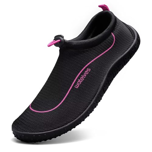 WateLves Water Shoes Womens Mens Multi-Purpose Barefoot Shoes Beach Swim Yoga Aqua Socks with Adjustable Buckle Thick Sole for Indoor Outdoor2