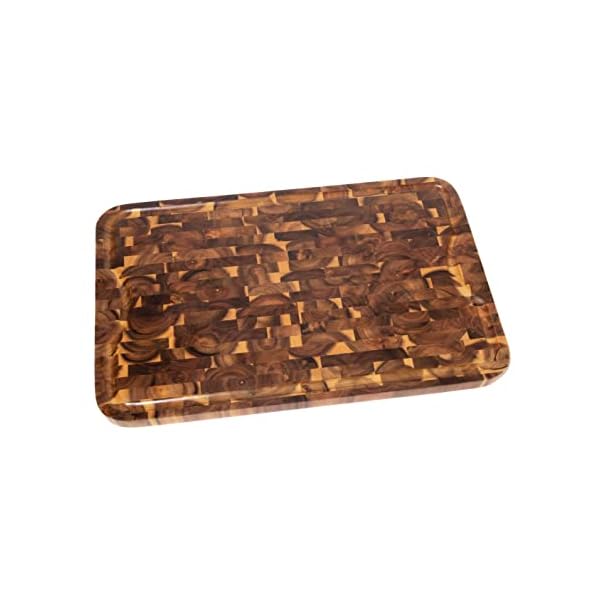 Lipper international 1260 acacia supreme end grain cutting and carving board with juice groove 24 x 16 x 1  urban country home decor