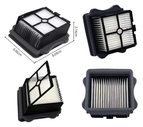 Compatible for Tineco Floor ONE S5, Soft Roller Brush, Filter, Wet and Dry Vacuum Cleaners Replacement Main Brush Parts(4 Filters)