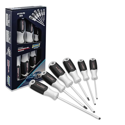 HAZET Porsche Motorsport Edition 811/6-PD Screw Driver Set 6-Piece PH Phillips and Slotted 3-Component Handle