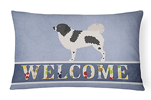 Caroline Tesoros del bb8282pw1216 Wetterhoun frisón Perro de Agua Lienzo Tejido Decorativo Almohada, Multicolor