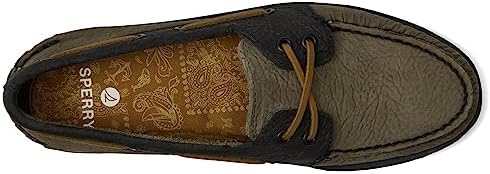 Sperry Men's, Authentic Plushwave Double Sole Boat Shoe Olive | Image 1