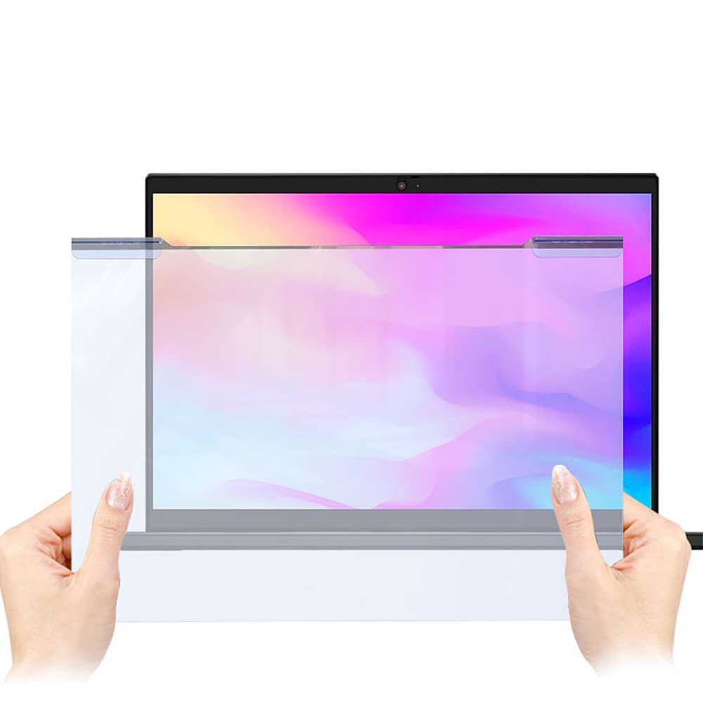 Ciciglow Protector de Pantalla Anti Luz Azul Monitor Colgante Filtro Bloqueo Luz Azul Escudo Protección Ocular Antiarañazos