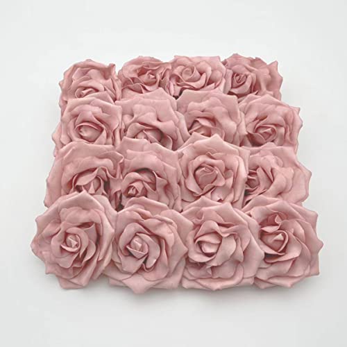 Künstliche Schaumstoff-Rosen, 16 Stück, echt aussehende künstliche Blumen mit Stielen für DIY-Hochzeitssträuße, Tafelaufsätze, Babyparty, Arrangements, Partys, Heimdekoration Cover