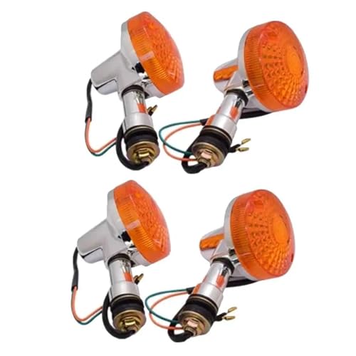 Clignotants de moto 12V pour Suzuki GN125 et GS125 - Pack de 4 ampoules indicateurs