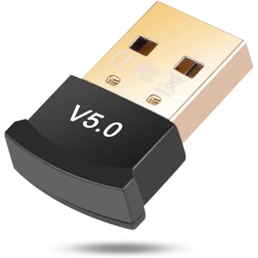 Receptor Bluetooth 5.0 Adaptador USB Wireless Transmissor Para PC, Computador, Notebook, Laptop, Fone de Ouvido, Gamepad, Impressora, Acessório Eletrônico Preto ou Branco LINHA PREMIUM