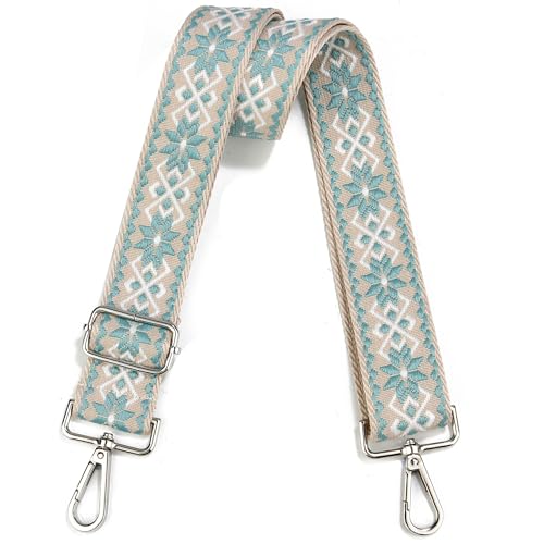Image of Crossbody Straps for Purses Silver Hardware Purse Strap Wide Shoulder Strap Adjustable Replacement