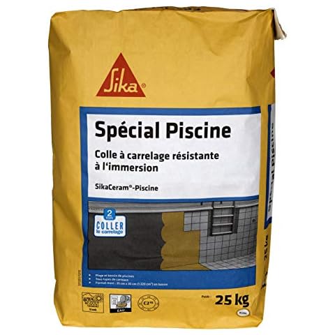 Colle à carrelage SikaCeram Piscine 25kg Cover