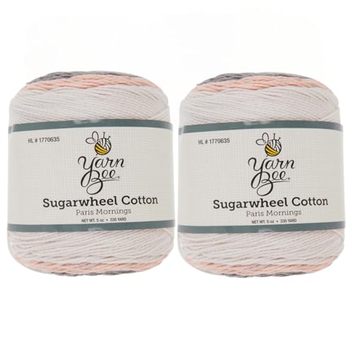 Hobby Lobby Yarn Bee Sugarwheel Cotton, 3-Light, 100%...