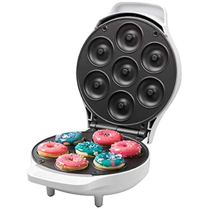 Rosenstein & Söhne Donutmaker: Mini-Donut-Maker, antihaftbeschichtet, 1.000 Watt (Mini Donutmaker, Donut Maschine, Waffeleisen)
