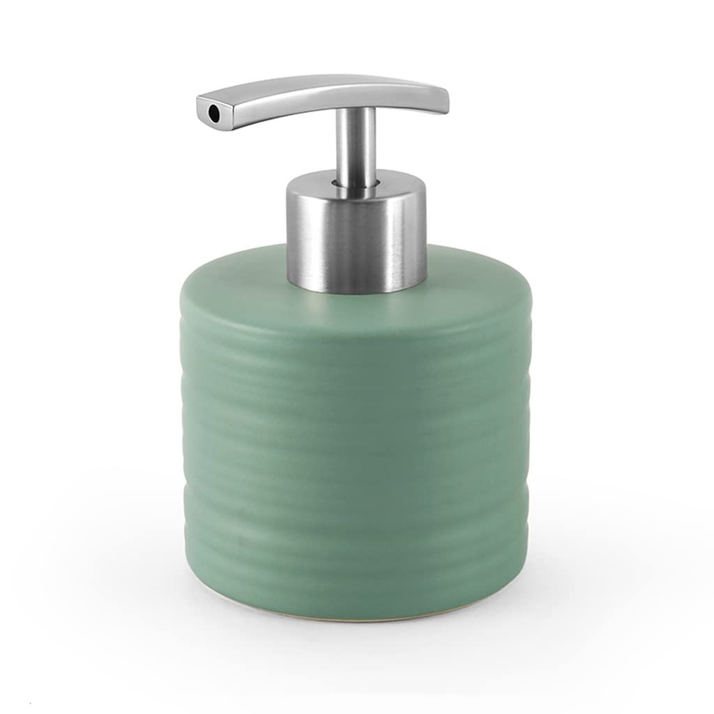Kitchen Soap Dispenser Ceramic soap dispenser with pump, bathroom lotion soap dispenser, kitchen dispenser, suitable for all kinds of liquids Handsoaps Dispenser(F)