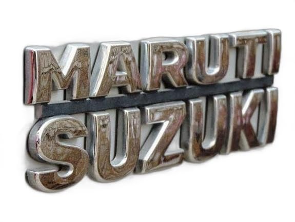 Image of Car Emblem Monogram Logo Badge Decals Sticker Full Chrome Plastic for (Maruti Suzuki)