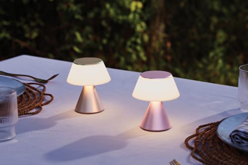 Lexon Luma M - Portable LED Lamp with Color Sync - Soft Gold - Image 4