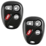 KeylessOption Keyless Entry Remote Control Car Key Fob Replacement for 25695954, 25695955 (Pack of 2)