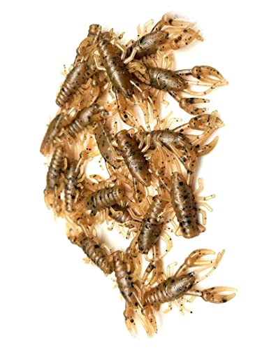 New (Qty 20) 1' Micro Craw Scented Finesse Drop Shot Crappie JIG...