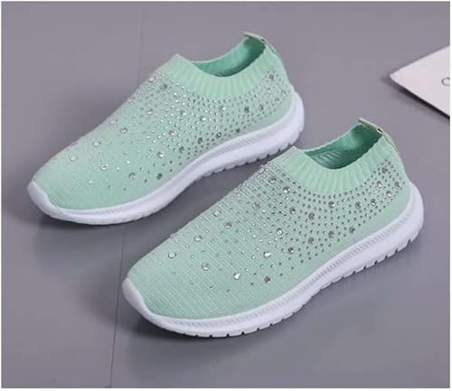 Orthopedic Shoes for Women Rhinestones Mesh Closed Toe Wide Width Breathable Non Slip Walking Shoe Comfortable Sneakers2