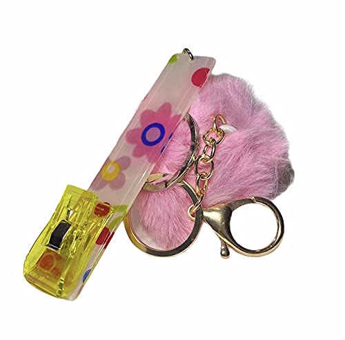 Keychain Card Grabber - Card Grabber for Long Nails - ATM Card Grabber - Sanitary Card Grabber Keychain (Light Pink)