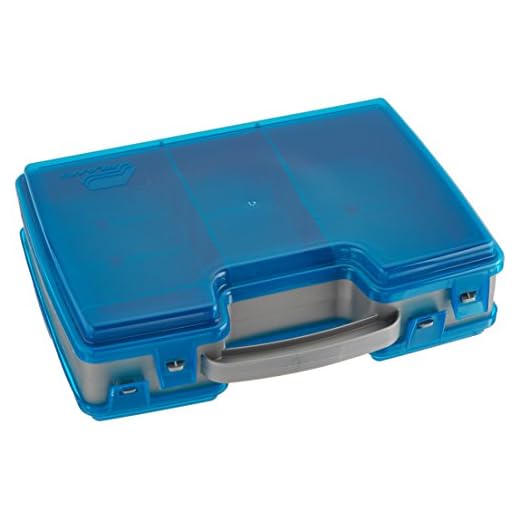 Plano Large 2 Sided Tackle Box, Metallic Gray & Blue, Medium